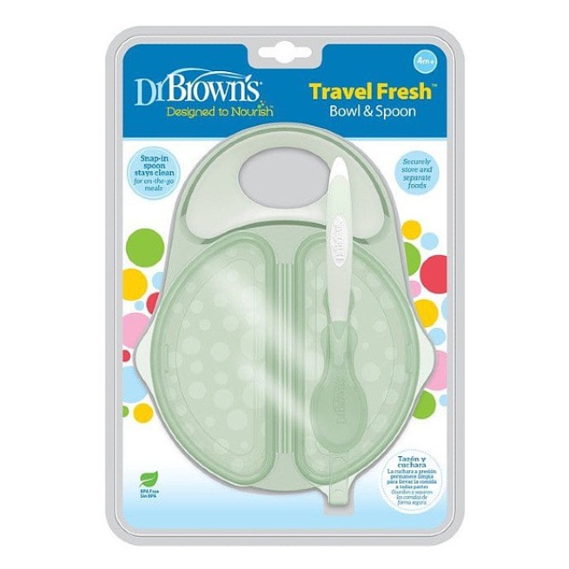 Dr. Brown's Food Bowl with Lid and Feeding Spoon