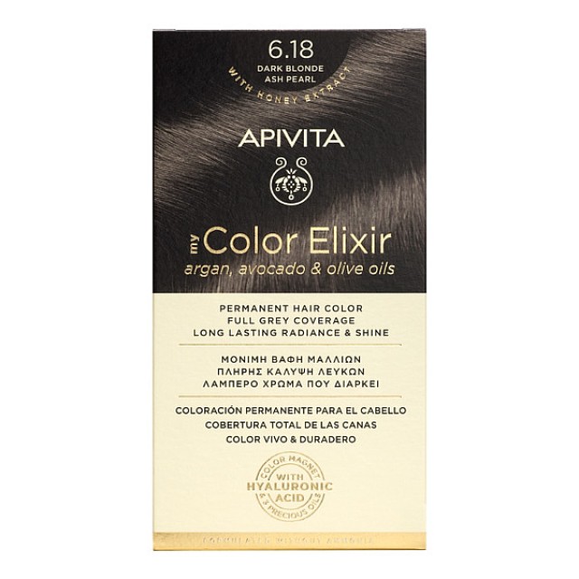 Apivita My Color Elixir 6.18 Dark Blonde Ash Pearl