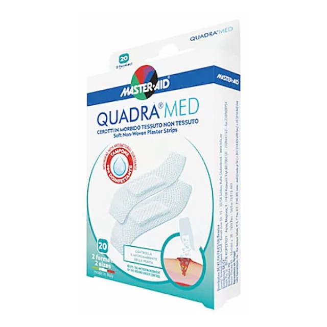 Master Aid Quadra Med 2 Sizes 20 pieces