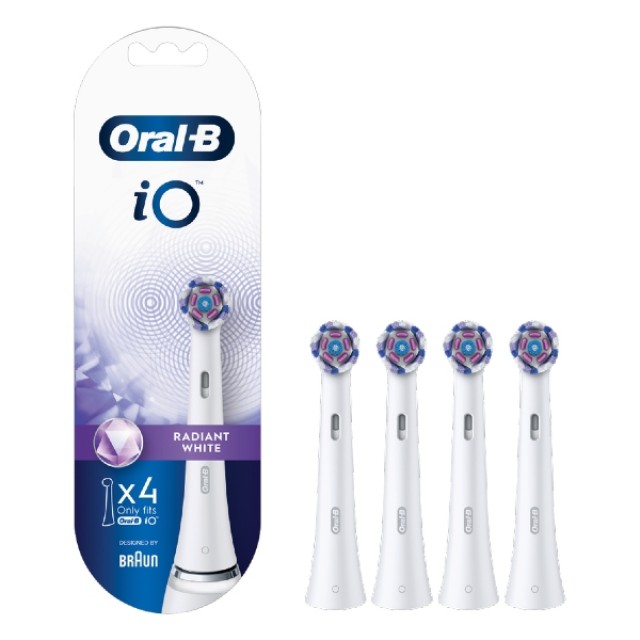 Oral-B iO Radiant White Κεφαλές Βουρτσίσματος 4 τεμάχια