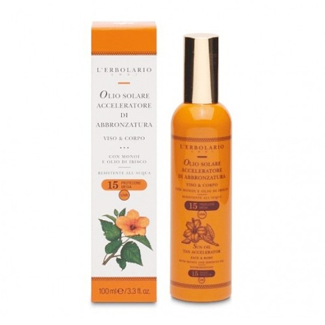 L'Erbolario Sun Oil Tan Accelerator SPF15 100ml