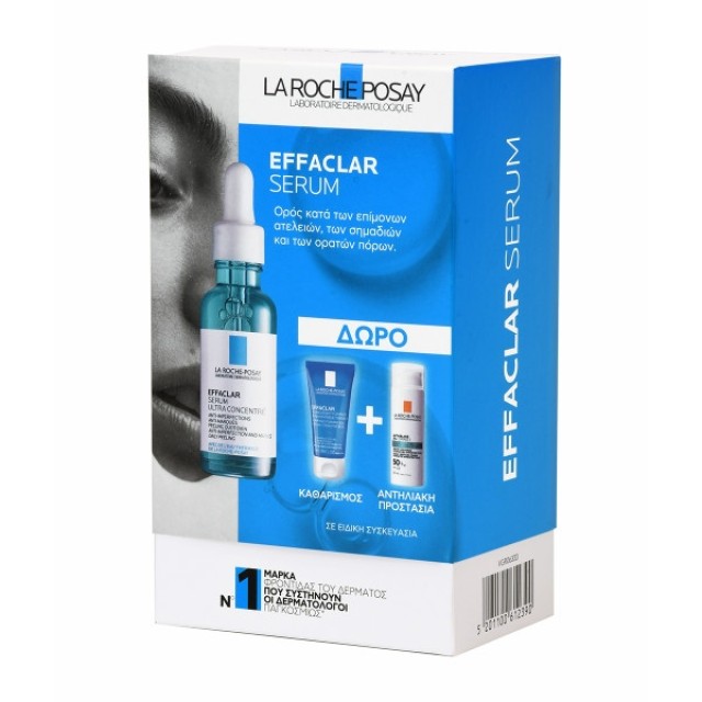 La Roche Posay Effaclar Serum 30ml & ΔΩΡΟ Effaclar Gel 50ml & Anthelios Oil Correct SPF50+3ml