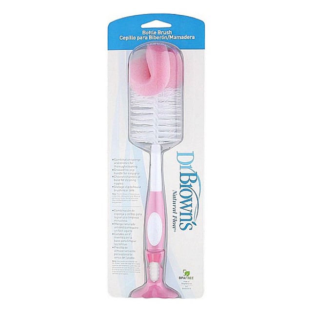 Dr. Brown's Bottle Cleaning Brush Pink 1 piece
