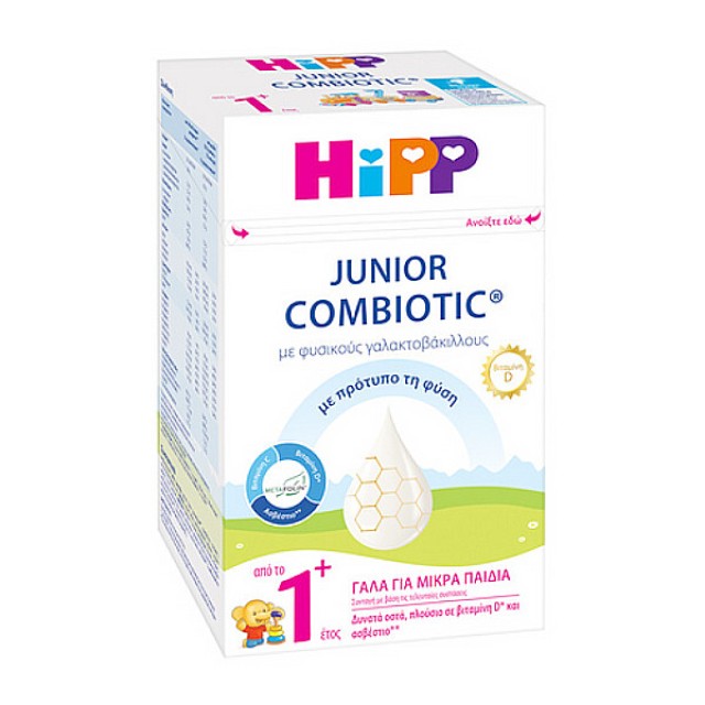 Hipp Junior Combiotic Νο1 Βιολογικό Γάλα 12m+ 600g