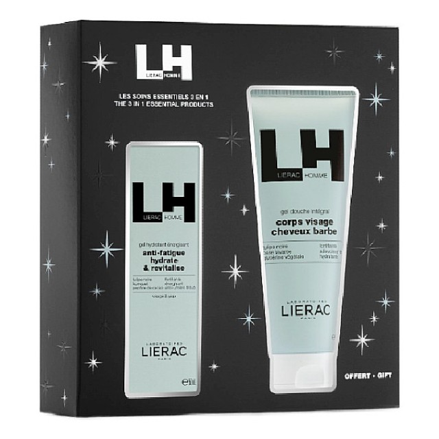 Lierac Homme Energizing Moisturizing Gel 50ml & All-Over Shower Gel 200ml