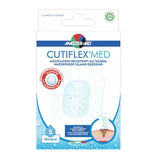 Master Aid Cutiflex Waterproof 10x12cm 5 τεμάχια