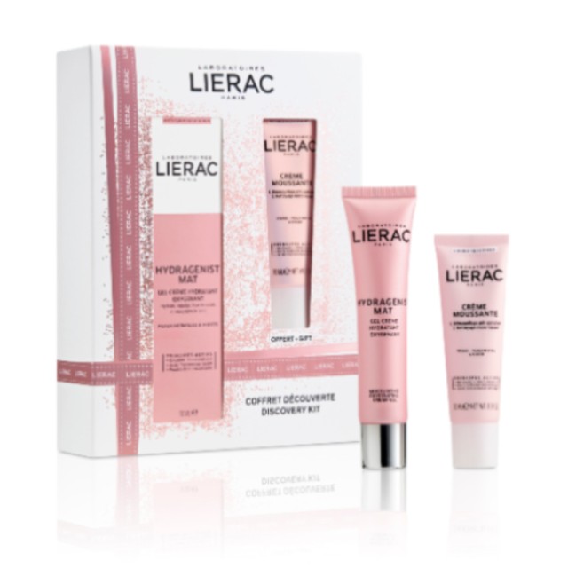 Lierac Xmas Set Hydragenist Gel Cream 30ml & Creme Moussante Double Cleansing Cream 30ml For Normal-Combination Skin