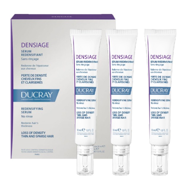 Ducray Densiage Serum για Λεπτά και Εύθραυστα Μαλλιά 3x30ml