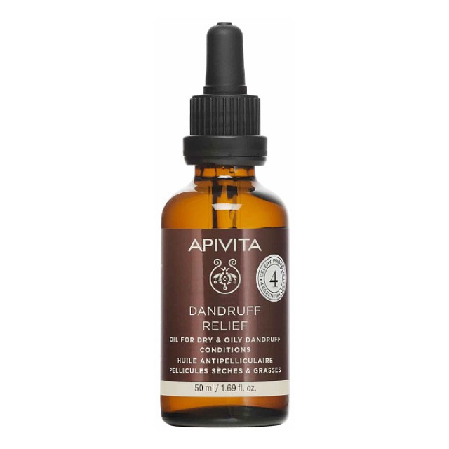 Apivita Dandruff Relief Oil For Dry and Oily Dandruff Conditions 50ml