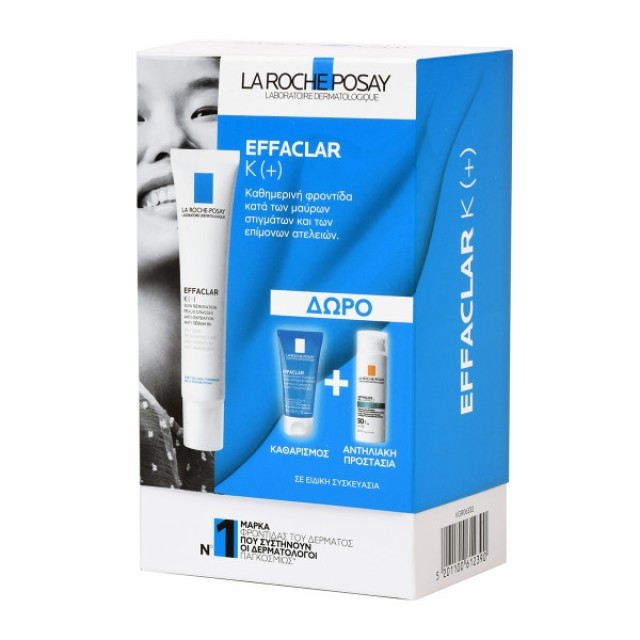 La Roche Posay Effaclar K+ 40ml & ΔΩΡΟ Effaclar Gel 50ml & Anthelios Oil Correct SPF50+ 3ml