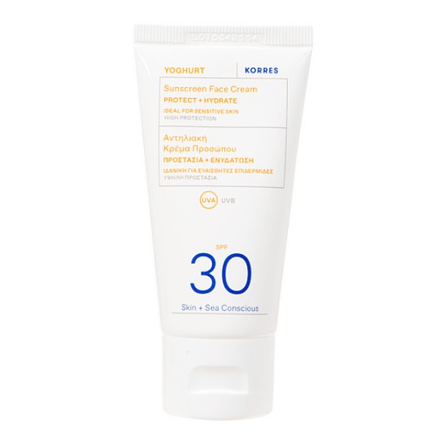 Korres Yogurt Sunscreen Face Cream SPF30 50ml