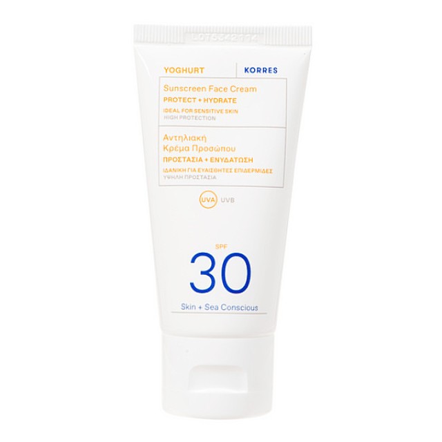 Korres Γιαούρτι Αντηλιακή Κρέμα Προσώπου SPF30 50ml