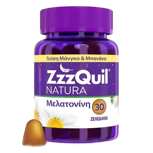 ZzzQuil Natura γεύση Μάνγκο-Μπανάνα 30 ζελεδάκια