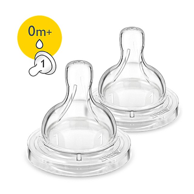 Philips Avent Classic Θηλή Για Νεογνά Κατά Των Κολικών 0m+ 2 τεμάχια