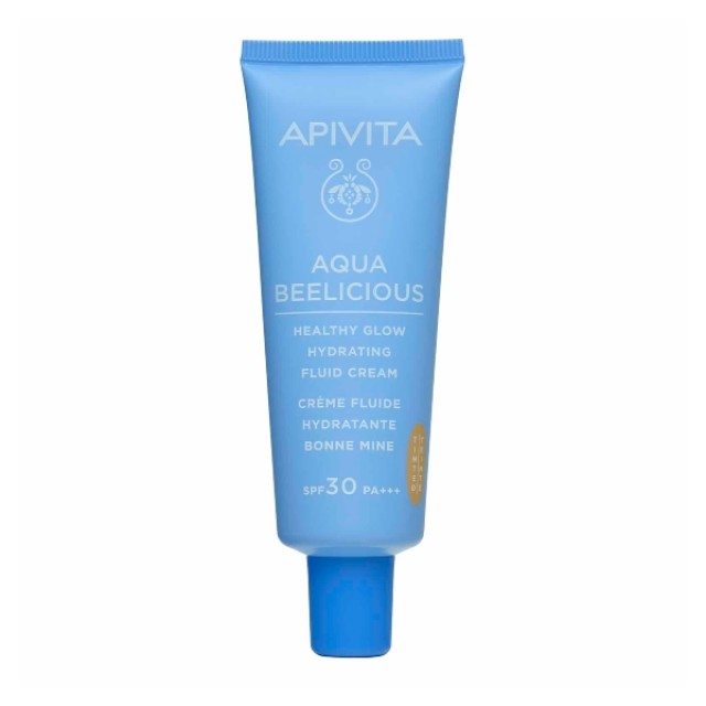 Apivita Aqua Beelicious Λεπτόρρευστη Κρέμα Ενυδάτωσης Με Χρώμα SPF30 40ml