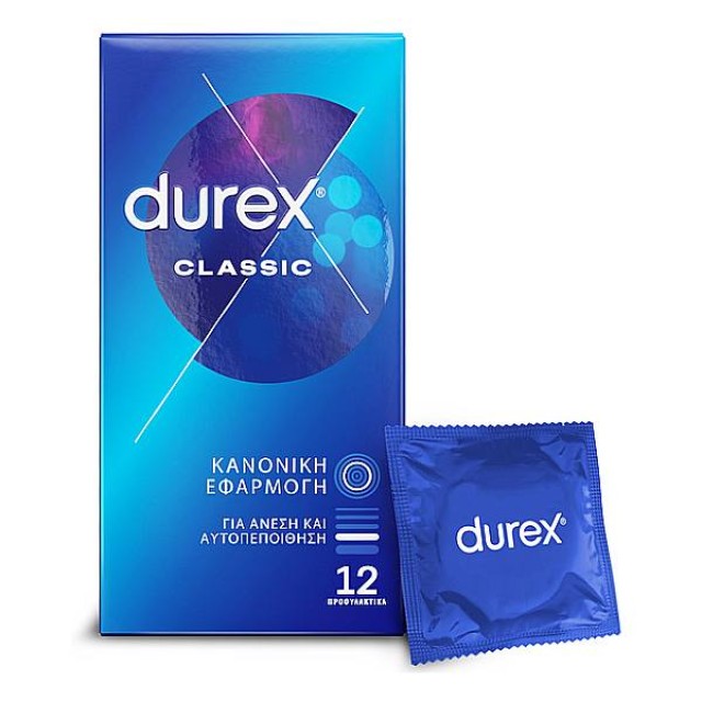 Durex Προφυλακτικά Ευκολοφόρετα Classic 12 τεμάχια