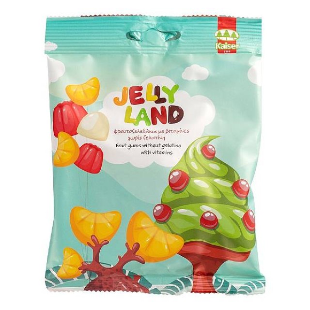 Kaiser Jelly Land Fruit Gums Chewable Jellies 100g