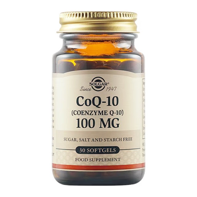 Solgar CoQ-10 100mg 30 μαλακές κάψουλες