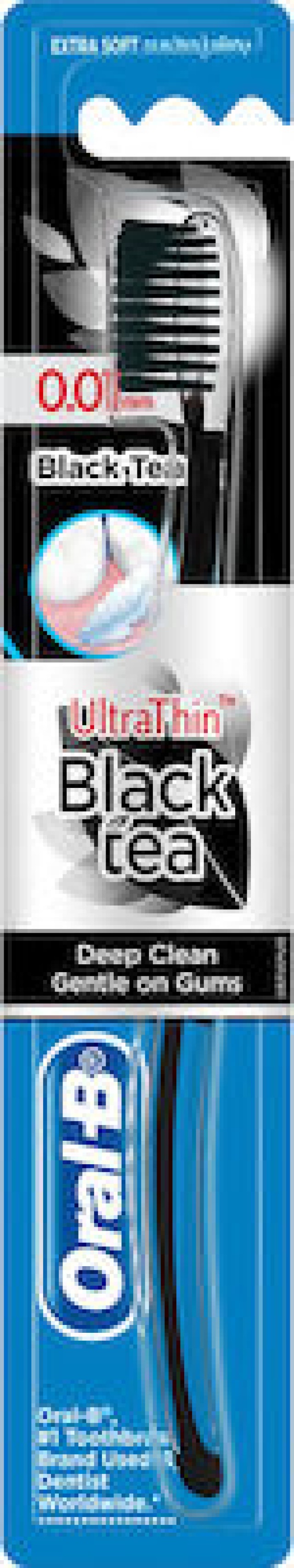 Oral-B UltraThin Black Tea 0.01mm Extra Soft Μαύρο