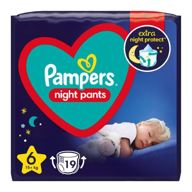 Pampers Night Pants No. 6 (15+ Kg) 19 τεμάχια