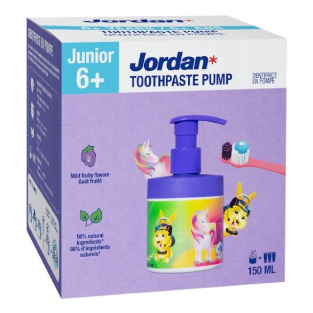 Jordan Kids Toothpaste Pump γεύση Φρούτα 150ml