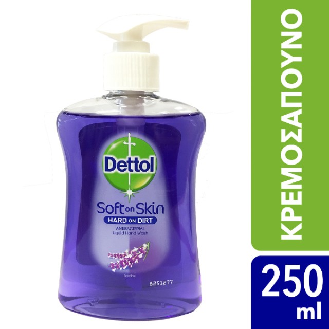 Dettol Υγρό Κρεμοσάπουνο με Αντλία Λεβάντα (Χαλαρωτικό) 250ml