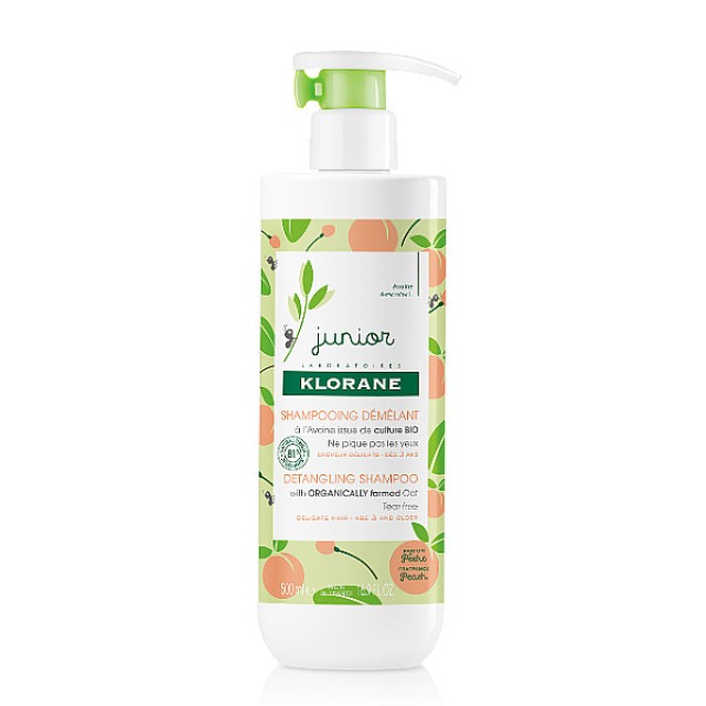 Klorane Junior Detangling Shampoo with Peach Scent 500ml