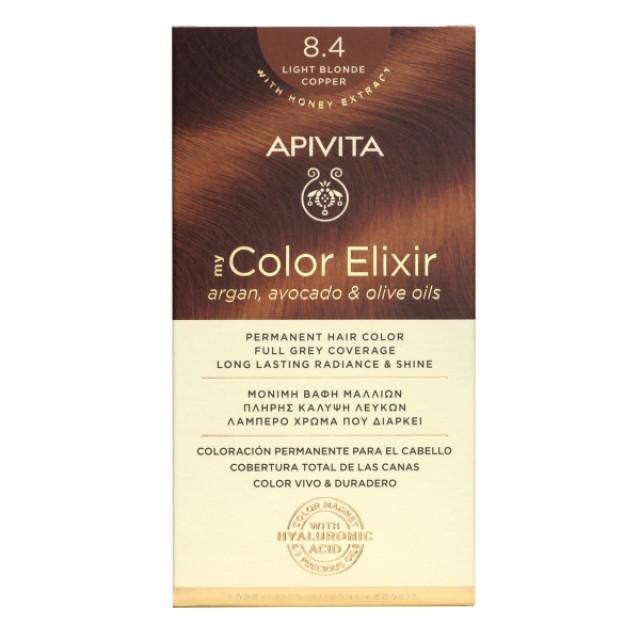 Apivita My Color Elixir Kit N8.4 Ξανθό Ανοιχτό Χάλκινο 50ml & 75ml