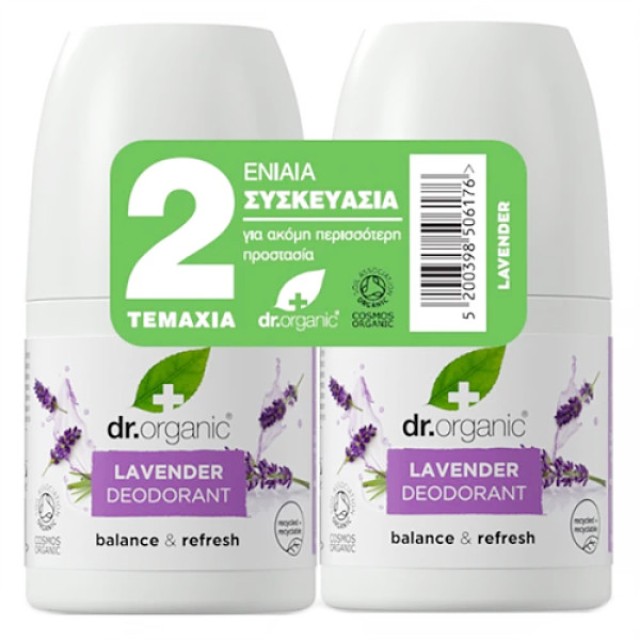 Dr. Organic Lavender Deodorant 2x50ml