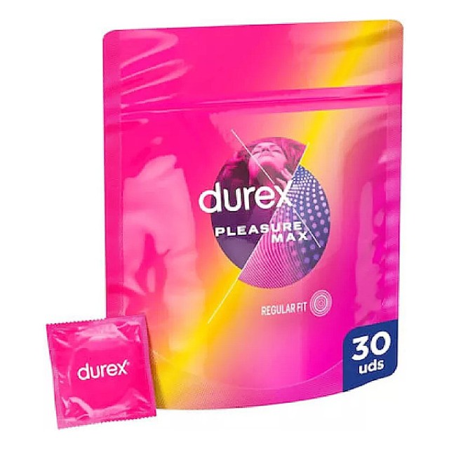Durex Προφυλακτικά Με Κουκιδες και Ραβδώσεις Pleasuremax 30 τεμάχια