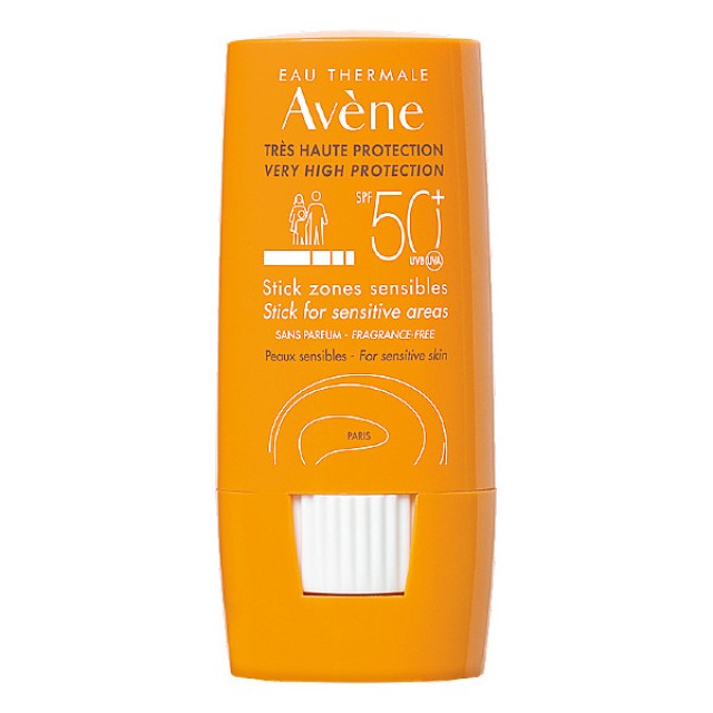 Avene Αντηλιακό Στικ για Ευαίσθητες Ζώνες SPF50 8g