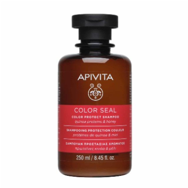 Apivita Color Seal Σαμπουάν Προστασίας Χρώματος Με Πρωτεΐνες Κινόα & Mέλι 250ml