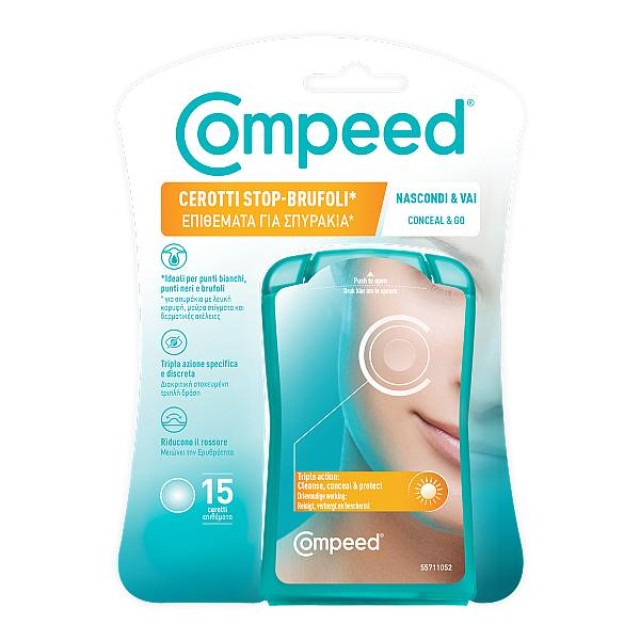 Compeed Conceal & Go Επιθέματα για Σπυράκια 15 τεμάχια