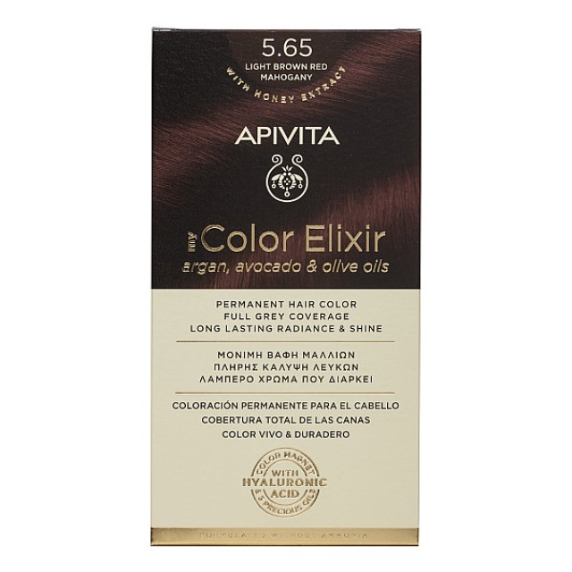 Apivita My Color Elixir 5.65 Light Brown Red Mahogany