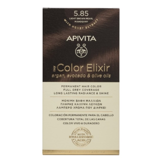 Apivita My Color Elixir Kit N5.85 Καστανό Ανοιχτό Περλέ 50ml & 75ml