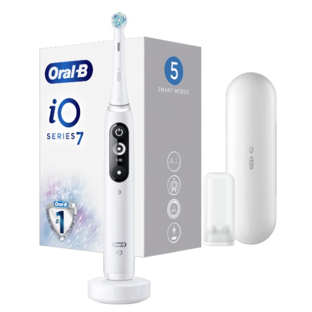 Oral-B iO Series 7 Magnetic White Alabaster ηλεκτρική οδοντόβουρτσα
