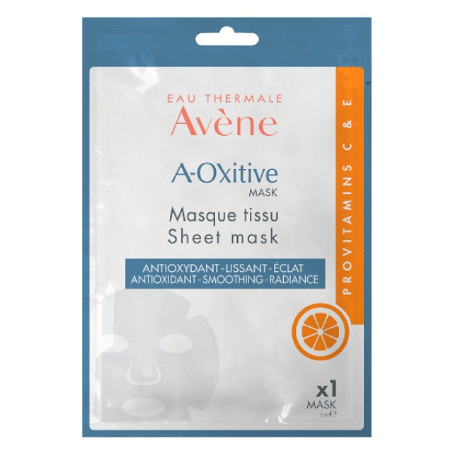 Avène A-Oxitive Υφασμάτινη Μάσκα Με Αντιοξειδωτική Δράση Για Λείανση & Λάμψη 18ml