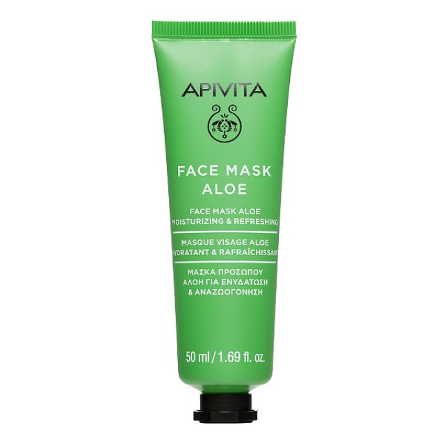 Apivita Moisturizing and Refreshing Face Mask Aloe 50ml