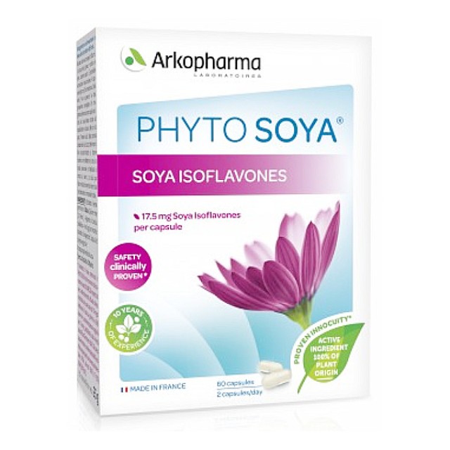 Arkopharma PhytoSoya 17.5mg Ισοφλαβένες Σόγιας 60 κάψουλες