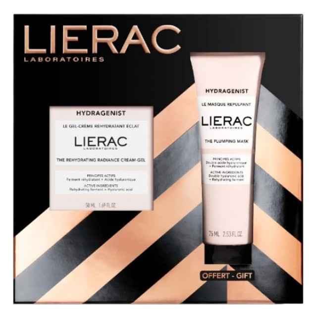 Lierac Hydragenist The Rehydrating Radiance Cream-Gel 50ml & The Plumping Mask 75ml