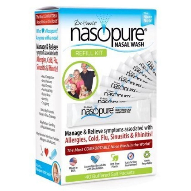 Nasopure Nasal Wash System Refill Kit 40 φακελάκια
