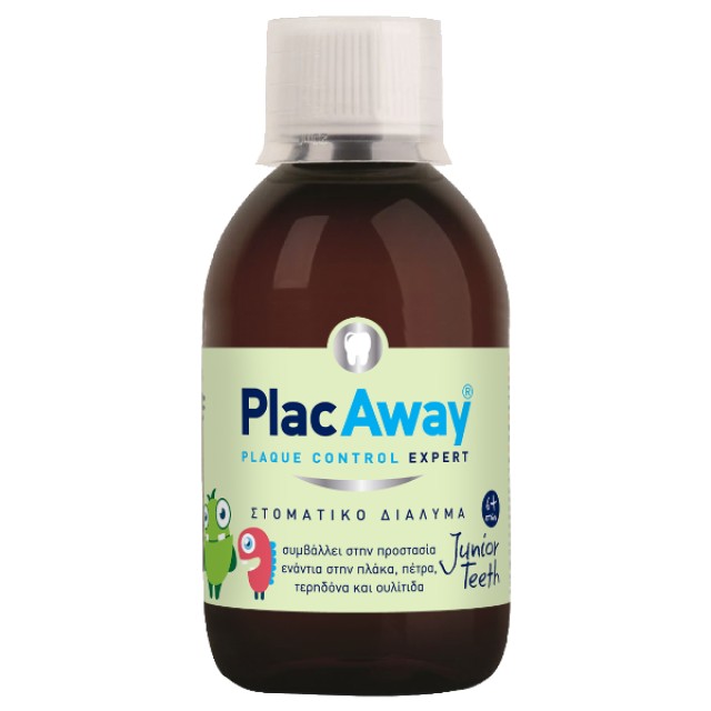 PlacAway Junior Στοματικό Διάλυμα με Γεύση Πορτοκάλι για 6+ χρονών 250ml