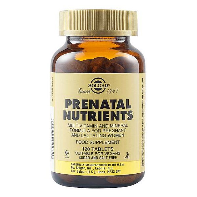 Solgar Prenatal Nutrients 120 ταμπλέτες