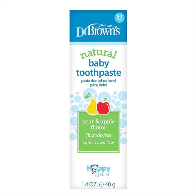 Dr. Brown's Toothpaste with Apple-Pear flavor 40g