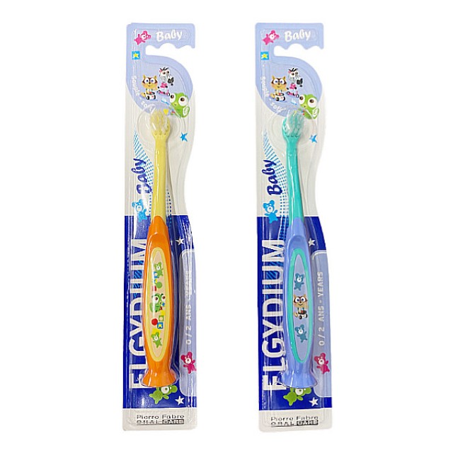 Elgydium Baby Toothbrush for Children up to 2 years Soft Various Designs 1 piece