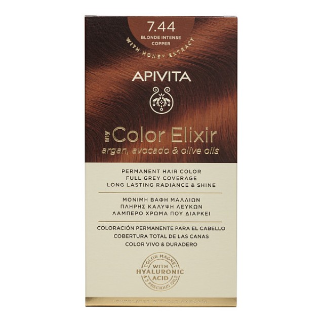 Apivita My Color Elixir 7.44 Blonde Intense Copper