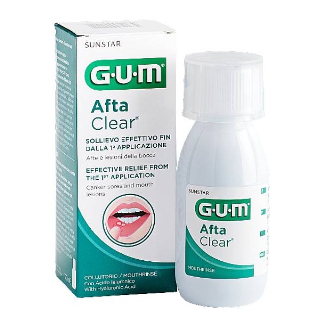 Gum AftaClear Στοματικό Διαλυμα 120ml