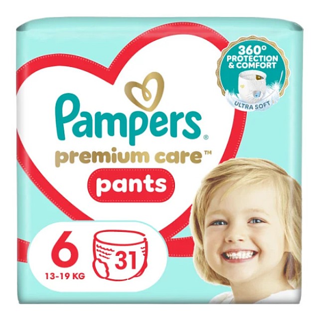 Pampers Premium Care Pants No. 6 (15+ kg) 31 τεμάχια