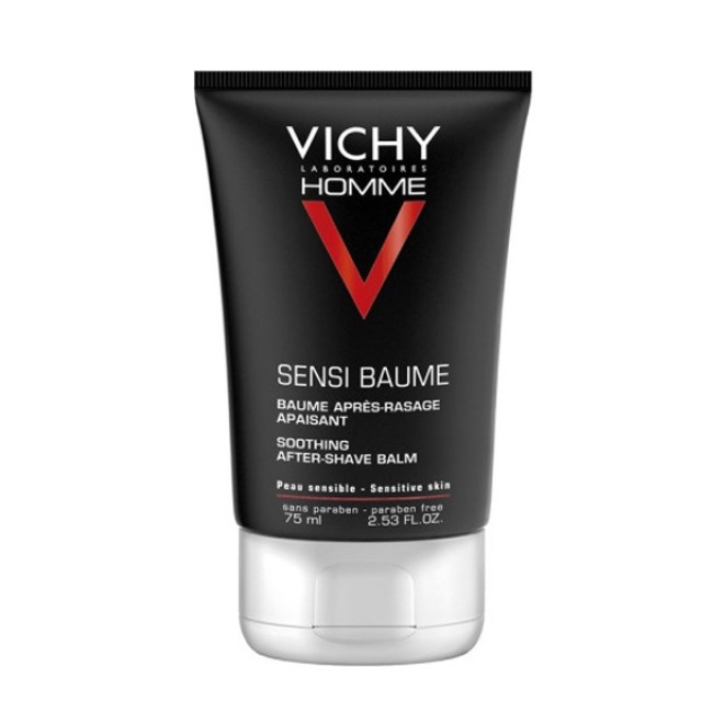 Vichy Homme Sensi Baume After Shave Cream For Sensitive Skin 75ml