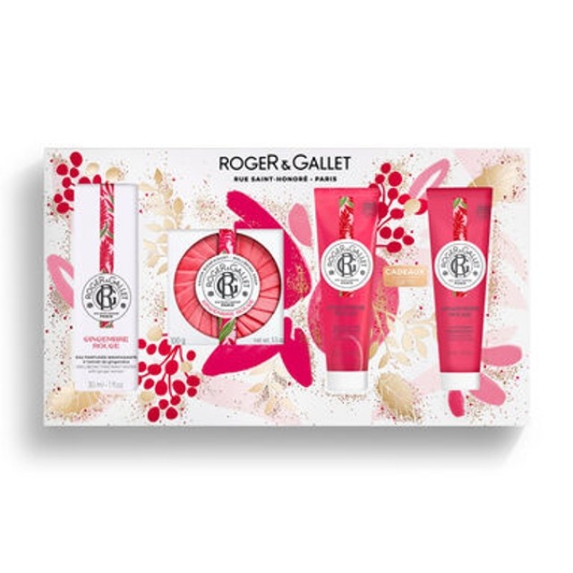 Roger & Gallet Εορταστικό Σετ Gingembre Rouge Άρωμα 30ml & Σαπούνι 100g & Αφρόλουτρο 50ml & Λοσιόν 50ml